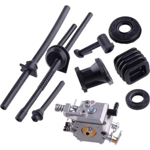 Carburetor Carb Kit Fuel Oil Filter Line Seal Accessories Fit for Chinese Chainsaw 2500 25cc