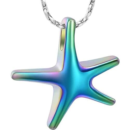 Starfish Cremation Jewelry for Ashes Memorial Keepsake for Women/Men Memorial Keepsake Urn Pendants