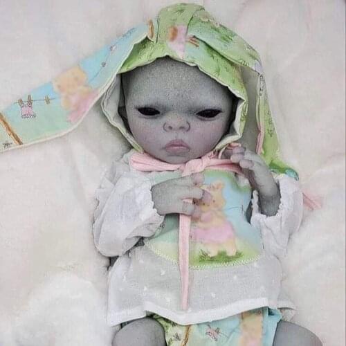 15inch Reborn Doll Kits Imani Alien Baby Premie Size Soft Touch Diy Unfinished Doll Parts Reborn Doll Kit Drop Shipping