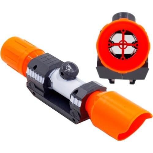 Universal Compatible Modified Part Front Tube Sighting Device Toy Accessories Scope Sight for Nerf Elite Series 6.4x4.5x23.5 cm