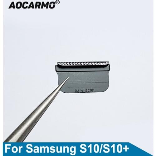 Aocarmo Earpiece Mesh Ear Speaker Cover Dust Net For Samsung Galaxy S10 G973 G973F G9730 S10 PLUS S10+ G975 G9750 G975F