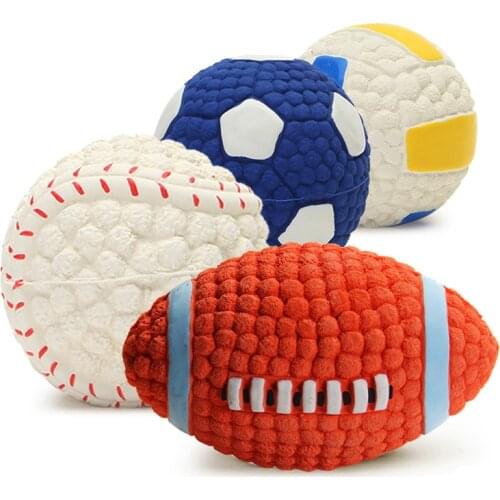 Super Toughness Pet Molar Bite Resistant Training Chew Toy Non-toxic Solid Natural Rubber Bouncing Ball for Dog Cat