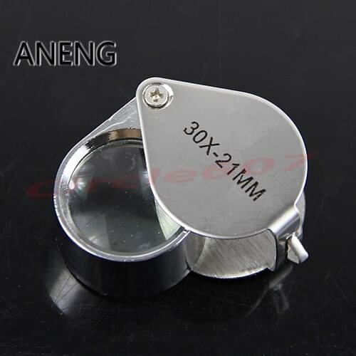 ANENG Jewelry Diamond Eye Loupe Magnifier Magnifying Glass Triplet Jewelers 30x21mm