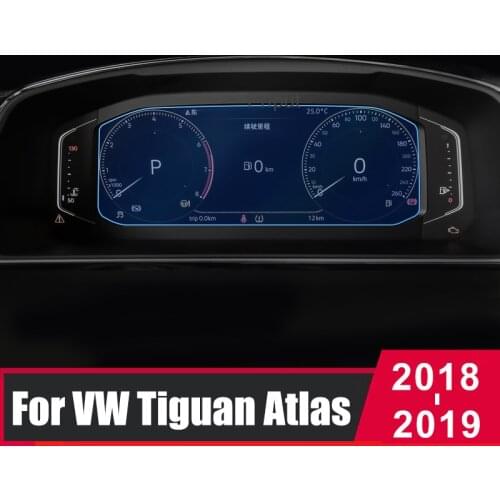 Tempered glass Screen Protector for Volkswagen VW Tiguan Atlas 2018 2019 LCD Car Instrument Dashboard Screen Protective Flim