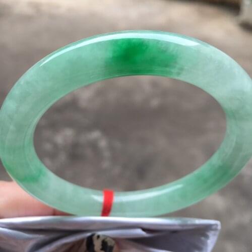 Koraba Certified (Grade A)100% Natural Jadeite JADE Bracelet Women Bangle