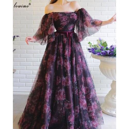 Rose Flowers Celebrity Dresses A-Line Strapless Elegant Red Carpet Runaway Dresses Women Party Night Turkish Coutures Robes