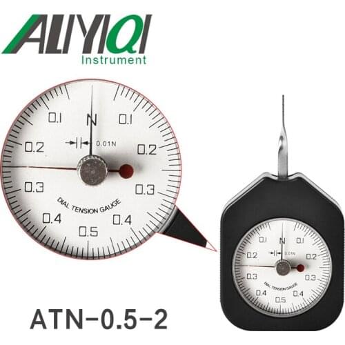 0.5N Dial Tension Gauge Tensionmeter Double Pointers Hole Value(ATN-0.5-2)Tensiometro
