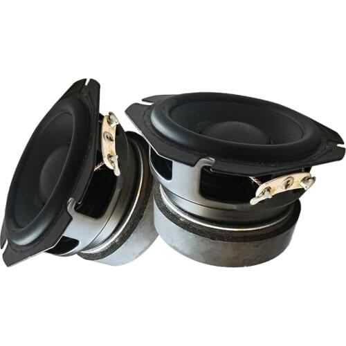 2PCS 2 Inch Full Frequency Speaker 5W 8Ohm HIFI Bluetooth Speaker Paper Vibrating Basin Rubber Edge Loudspeaker Home Theater DIY