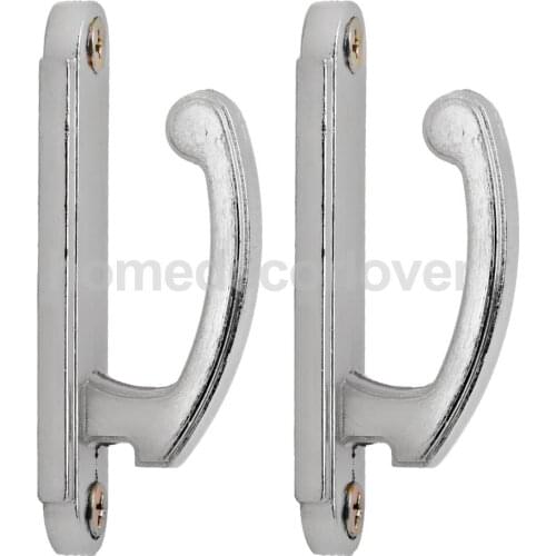2pcs Silver Curtain Drapery Tiebacks Window Tassels Hooks Holder Coat Hanger