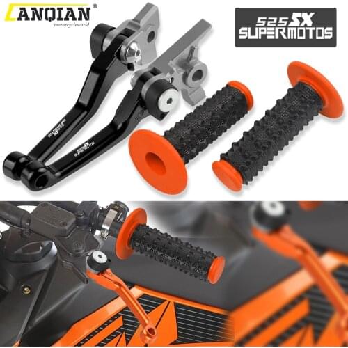 Motorcycle Aluminum Dirt Bike Brake Clutch Levers 7/8'' Rubber Handle Bar For 525SUPERMOTO 525 SUPERMOTO 2004-2005 Accessories