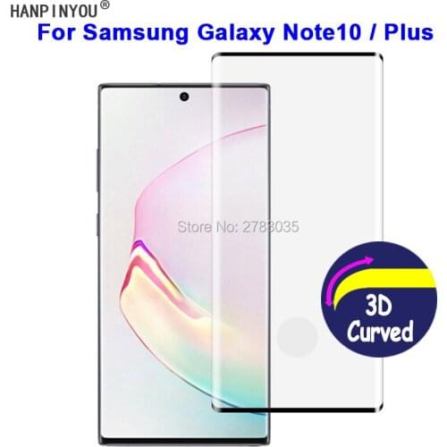 For Samsung Galaxy Note 10 / Plus 9H Hardness 3D Full Cover Slim Toughened Curved Tempered Glass Film Screen Protector Guard