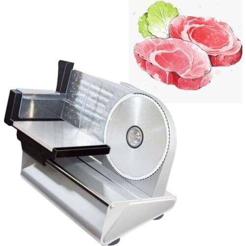 Electric Food Slicer Meat Planing Mincer Mutton Roll Beef Cutter Lamb Vegetable Automatic Cutting Machine 110V 220V