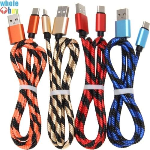 Fast Charging Cable Nylon Braided Magnectic 8 Pin / Micro / Type-C USB Cable Data Charger Cable for iPhone 500pcs/lot