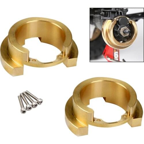 Pack of 2 Heavy Duty RC Counterweights, CNC Machined Brass Counterweight Balance Weight for 1:10 RC Crawler -4 Car
