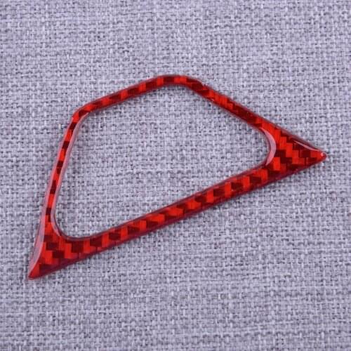 Red Carbon Fiber Emergency Warning Lamp Light Switch Button Cover Trim Bezel Fit for Chevrolet Camaro 2020 2019 2018 2017 2016