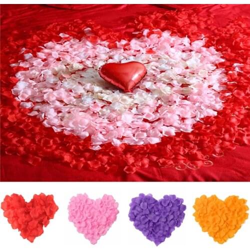 Rose Petals Silk Artificial Flower For Wedding Accessories Wedding Rose Petals Chair Back Yarn ,wedding Party Decoration 6Z