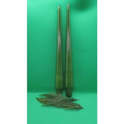 Missi 2li Green Pyramid Candlestick Candle-33 cm