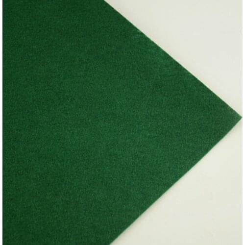 Nonwoven Polyester Ernbroidery Art Work Dark Green Colour Felt Fabric Automotive Decorative Clean Materials Suitcates 1mm Thick