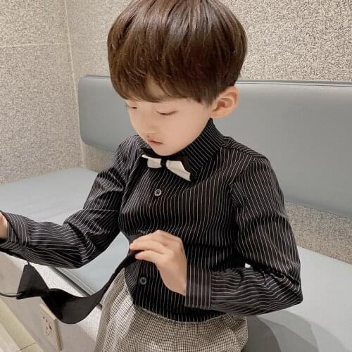 New Arrive Spring Summer Boys Blouses Shirts Kids Children Clothing Top Overcoat Formal Sport Beach Cotton Long Sleeve High Qual