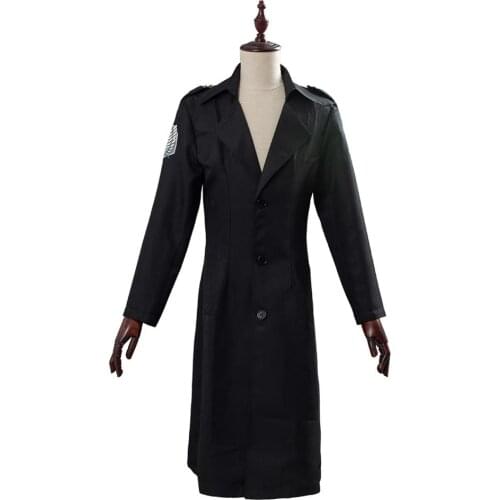Shingeki No Kyojin Levi Rivaille Jacket Cosplay Cloak Adult Halloween Costume Attack On Titan Windbreaker Coat