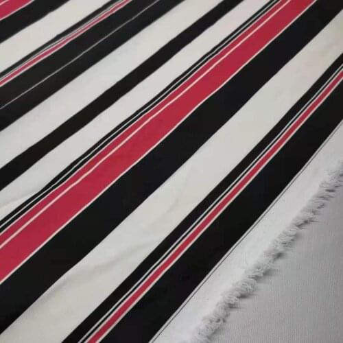 Stripe Trousers Chiffon Stretchy DIY Sewing Fabric