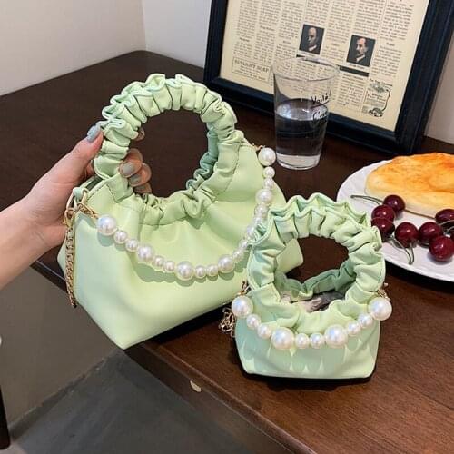 Womens Bag Chain Female Handbag Designer Solid Color Female Korean Quality PU Leather Fashion Crossbody Bolsas Shoulder Bags