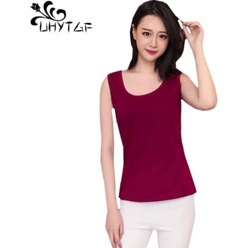 UHYTGF Warm waistcoat Cotton Slim Women Knitted Thicken Inside plus velvet Winter Vest Top Sleeveless S-5XL Plus size Women 1071