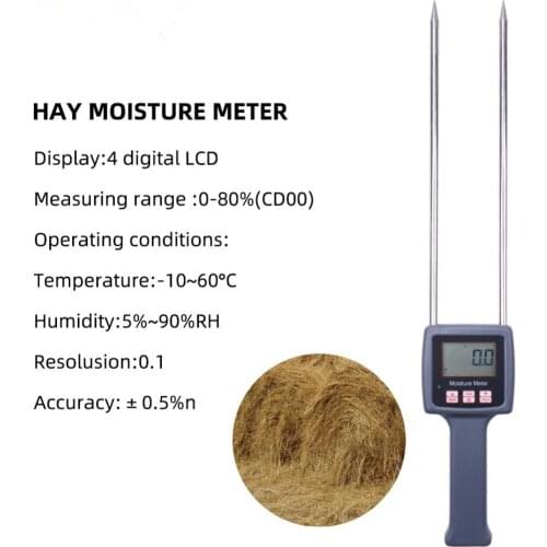Seaweed Moisture Tester Sea Grass Humidity Meter TK100H cereal straw bran Forage grass Leymus chinensis Emperor bamboo Grass