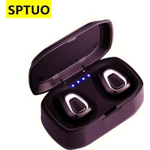 SPTUO A7 Bluetooth Wireless Earphones Headphones Earbuds TWS MP3 Sport Headset Noise Cancel Earphone Headphone Gaming headset