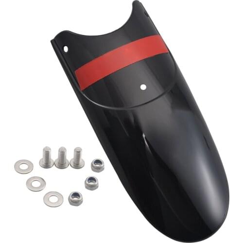 Gloss Black ABS Plastic Motorcycle Front Fender Mudguard Extender For Harley Dyna Street Bob Low Rider Sportster XL883 XL1200
