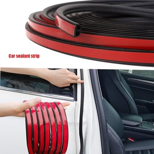 2m Seal For Cars Door Edge Automotive Intérieur Sound Deadener Products Noise Automobiles Rubber Parts Auto Sticker Accessories