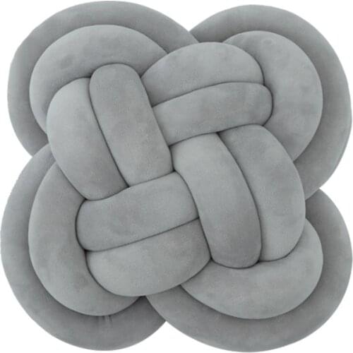 Knotted Pillow Hand-woven Square Cushion Pillow Home Sofa Decoration Party Decoration Pillow Office Lumbar Pillow