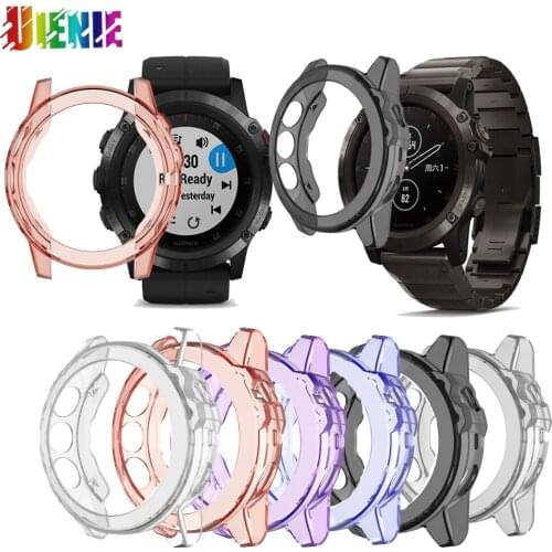 TPU Transparent Protective Case Cover For Garmin Fenix 5XPlus/5X Smart Watch Protector Frame Shell Bracelet Accessories