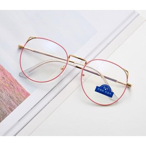 2019 New Anti-Blue Light Cat Ears Women Glasses Frame Vintage Transparent Lens Cute Eyewear Frame Anti-blue ray Women Goggles