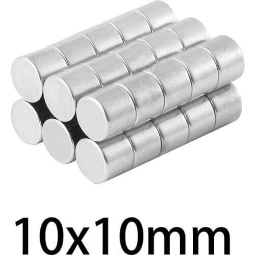 5-50pcs 10x10mm Rare Earth Magnets Dia 10mmx10mm Round disc Magnet 10*10mm Permanent Neodymium Magnet 10*10