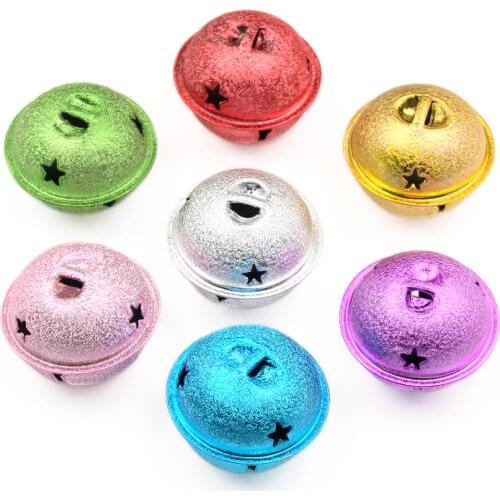 7pcs Christmas Bells Metal Jingle Bells Christmas Tree Party Decoration Family Ornament Xmas Baubles Bells Arts Crafts