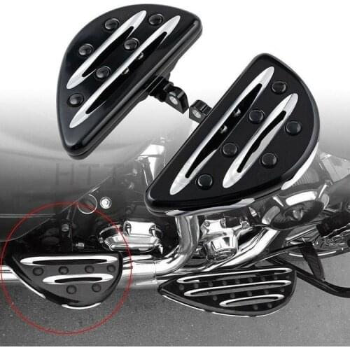 Aftermarket free shipping motorcycle parts CNC Rear Passenger Stretched Floorboard For harley davidson FXCW FXCWC FXS FXSB FLTR