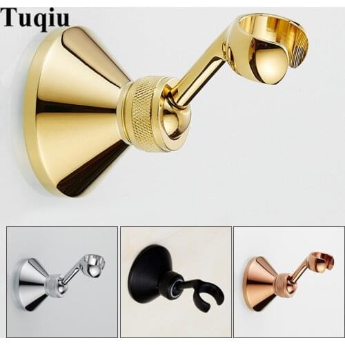 Antique/Chrome/Gold/Rose Gold Brass Bathroom Hand Held Shower Head Holder Bracket Bathroom Hardware Accessory Wall Mounted Hook