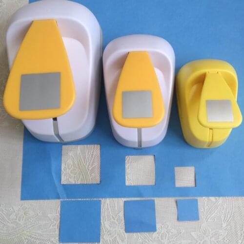 Free Shipping 18mm-53mm Square Shaped craft punch Scrapbooking School DIY Paper Cutter EVA foam Geometry Hole Punches