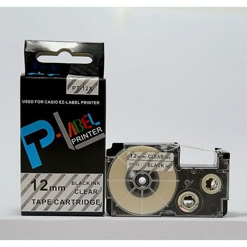 Free shipping 3PK XR-12X compatibl cartridge 12mm PT-12X for EZ-label printers KL-60, KL-780, KL-120, etc