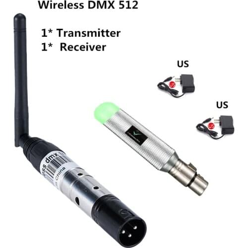 Wireless 2.4G DMX512 Transmitter Receiver Laser Lights Controllers With Adapter