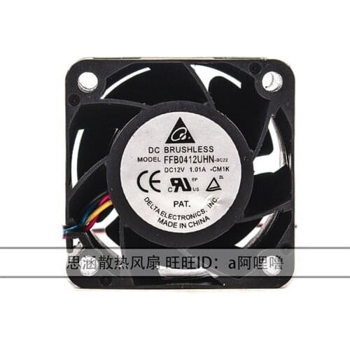 New authentic FFB0412UHN-C 12V 0.81A 4CM 4028 server cooling fan