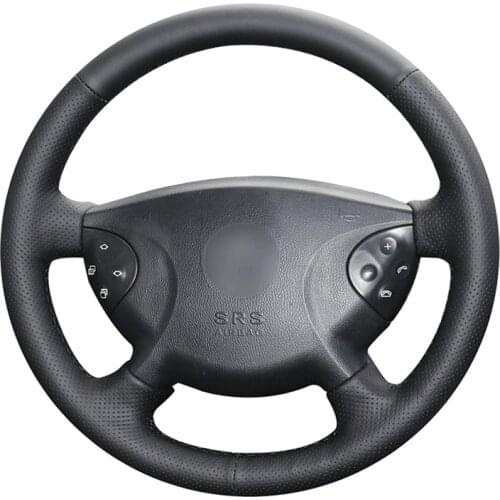Car Steering Wheel Cover For Mercedes Benz W210 E240 E63 E320 E280 Customize DIY Steering Wrap Microfiber Leather Hand Sewing
