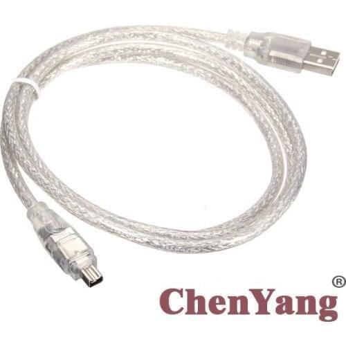 CY Chenyang IEEE 1394 Firewire 4 Pin Male iLink Adapter to USB Male Cord Cable 100cm for DCR-TRV75E DV