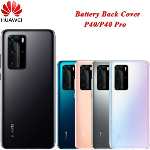 Huawei P40 Pro P 40 Battery Housing Cover Glass Rear Door Case Panel Phone Back Replacement Repair Parts With Adhesive Sticker