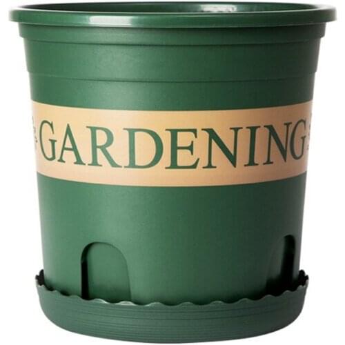 Chunky Root-Controlled Potted Round Rose Black Planting Seedling Thickening Flower Plastic Gallon Pot Gallon Pot Bottom Plate