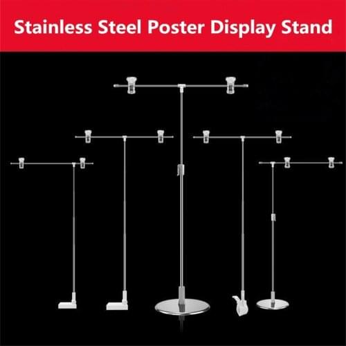 Metal Shelf Mounted Pop Advertising Poster Display Stand Desk Sign T Promotions Banner Snap Price Tag Display Label Holder Clip