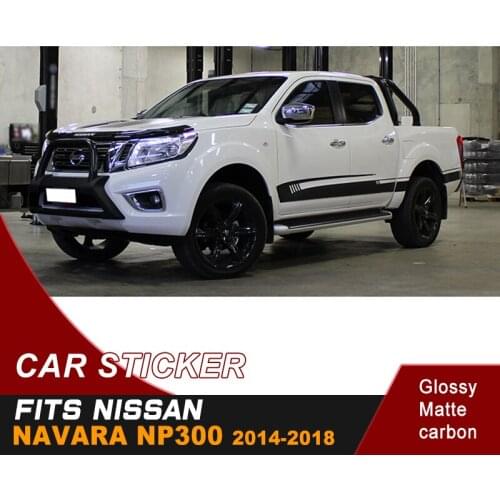 Side door stripe 4 by 4 decal cool vinyl graphic sticker for nissan navara np300 d23