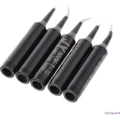 5 Pcs Solder Soldering Iron Tip 900M-T-SI Lead Free For Hakko Saike 936 852d+ 909D-43