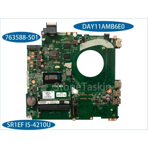 Original 763588-501 for HP Envy 15-P 15-K Laptop Motherboard DAY11AMB6E0 SR1EF I5-4210U N15S-GT-S-A2 840M 2GB 100%Teste
